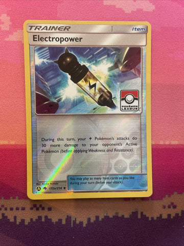 Pokemon Card Electropower Pokemon League Lost Thunder 172a/214 Near Mint