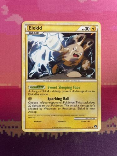 Pokemon Card Elekid Triumphant Rare 21/102 Near Mint