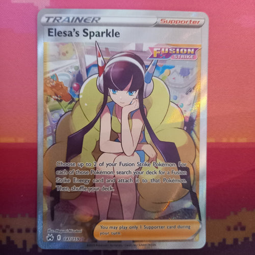Pokemon Card Elesa's Sparkle 147/159 Ultra Rare Crown Zenith Near Mint