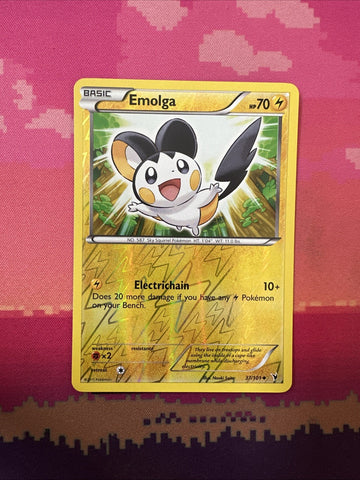 Pokemon Card Emolga Noble Victories Reverse Holo 37/101 Near Mint