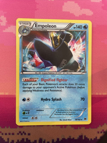 Pokemon Card Empoleon Breakthrough Rare 38/162 Near Mint