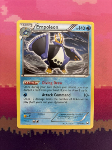 Pokemon Card Empoleon Dark Explorers Rare 29/108 Near Mint