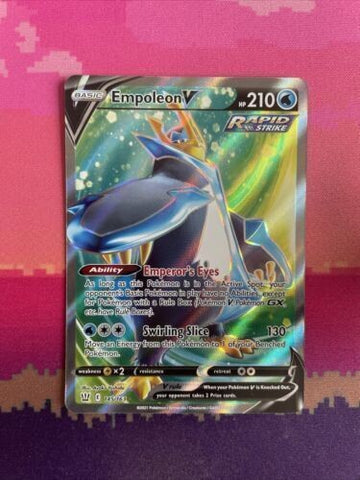 Pokemon Card Empoleon V 145/163 Ultra Rare Battle Styles Near Mint