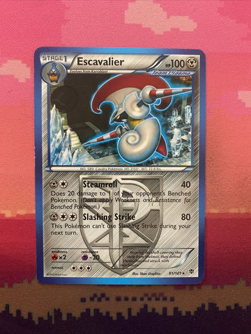 Pokemon Card Escavalier Plasma Blast Rare 61/101 Near Mint