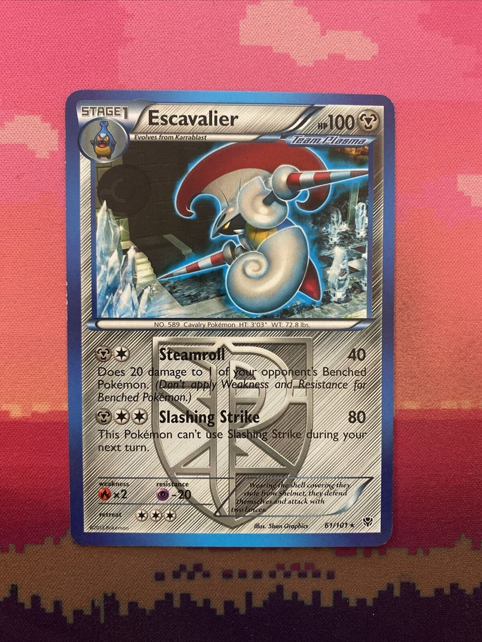 Pokemon Card Escavalier Plasma Blast Rare 61/101 Near Mint