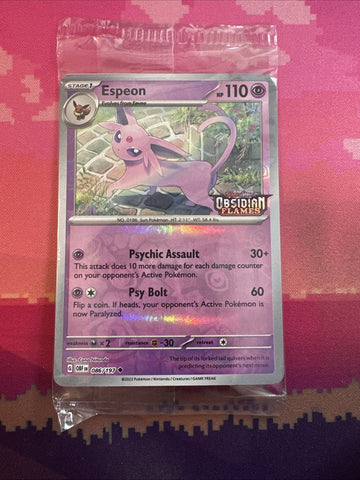 Pokemon Card Espeon Best Buy STAMPED Sealed Promo 086/197 Near Mint