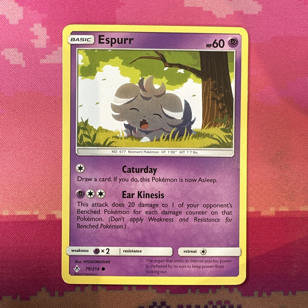 Pokemon Card Espurr Unbroken Bonds Common 79/214 Near Mint – Twin Traders