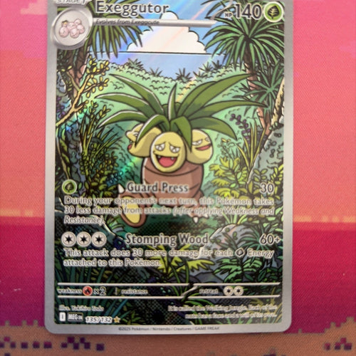 Pokemon Card Exeggutor Mega Evolution Illustration Rare 135/132 Near Mint