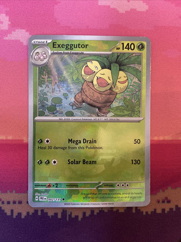 Pokemon Card Exeggutor Prismatic Evolutions PokeBall STAMPED 002/131 Near Mint