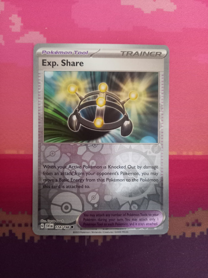 Pokemon Card Exp. Share Scarlet & Violet Base Reverse Holo 174/198 Near Mint