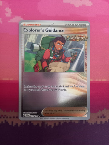 Pokemon Card Explorer's Guidance Prismatic Evolutions Reverse Holo 107/131 NM