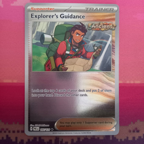 Pokemon Card Explorer's Guidance Prismatic Evolutions Reverse Holo 107/131 NM