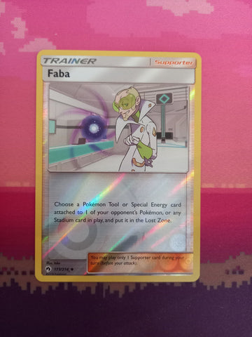 Pokemon Card Faba Lost Thunder Reverse Holo 173/214 Near Mint