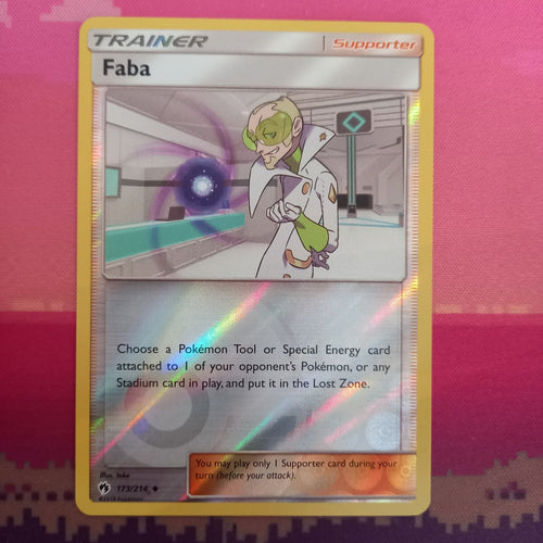 Pokemon Card Faba Lost Thunder Reverse Holo 173/214 Near Mint