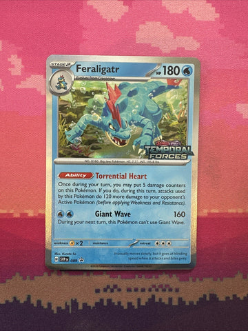 Pokemon Card Feraligatr Black Star Promo 089 Stamped Near Mint
