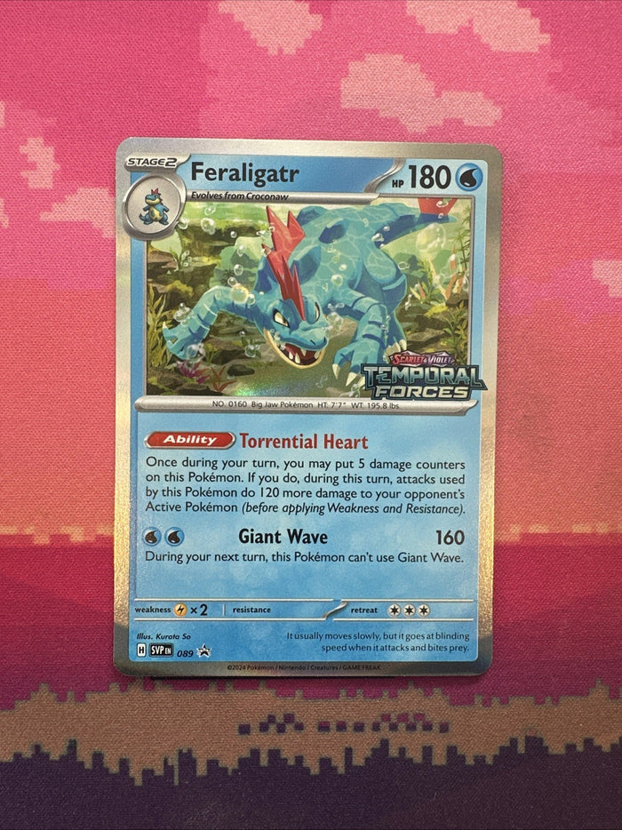 Pokemon Card Feraligatr Black Star Promo 089 Stamped Near Mint