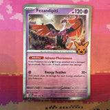 Pokemon Card Fezandipiti Trick Or Trade Cosmo Holo Rare 096/167 Near Mint