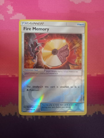 Pokemon card Fire Memory 123/156 Reverse Holo Ultra Prism Near Mint
