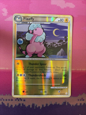 Pokemon Card Flaaffy HeartGold&SoulSilver Reverse Holo 42/123 Near Mint