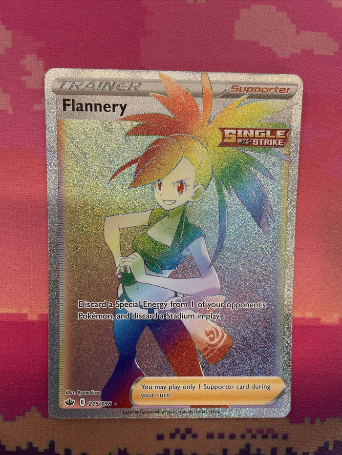 Pokemon Card Flannery 215/198 Chilling Reign Secret Rare Near Mint