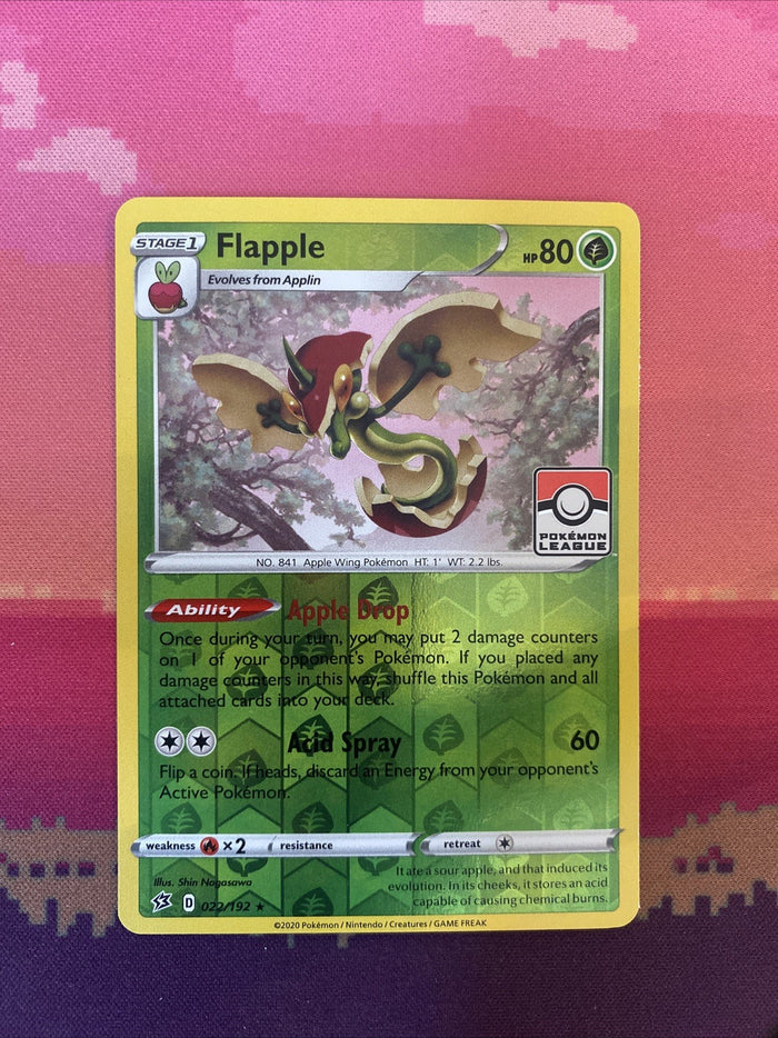 Pokemon Card Flapple Pokemon League Rebel Clash 022/192 Near Mint