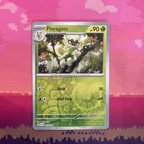 Pokemon Card Floragato Scarlet & Violet Base Set Reverse Holo Uncommon 014/198 N