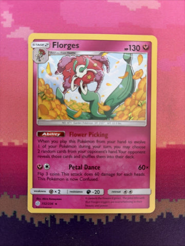 Pokemon Card Florges Cosmic Eclipse Holo Rare 152/236 Near Mint