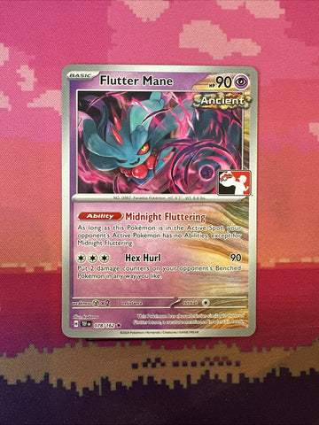 Pokemon Card Flutter Mane Prize Pack Rare 078/162 Near Mint