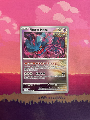 Pokemon Card Flutter Mane Temporal Forces Reverse Holo Rare 078/162 Near Mint