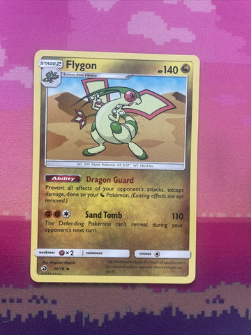 Pokemon Card Flygon Dragon Majesty Uncommon 39/70 Near Mint