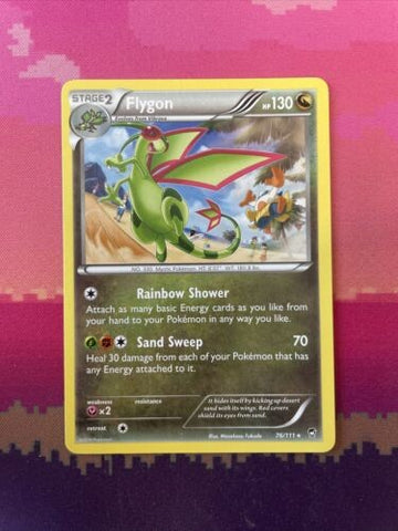 Pokemon Card Flygon Furious Fists Rare 76/111 Near Mint