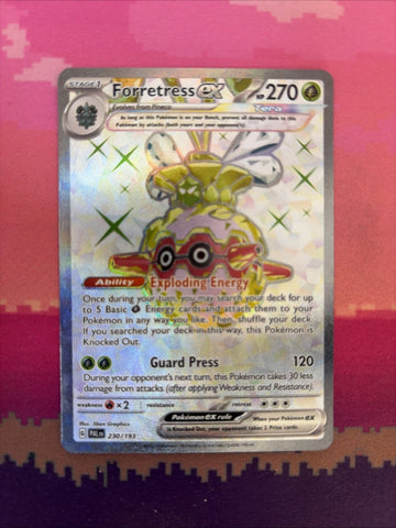Pokemon Card Forretress ex 230/193 Ultra Rare Paldea Evolved Near Mint