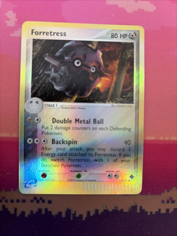 Pokemon Card Forretress EX Dragon Reverse Holo 28/97 Near Mint