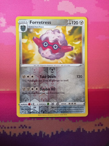 Pokemon Card Forretress Vivid Voltage Reverse Holo Rare 114/185 Near Mint