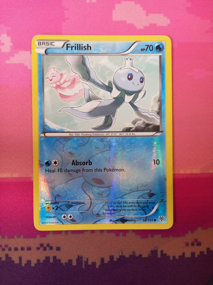 Pokemon Card Frillish Plasma Storm Reverse Holo Common 38/135 Near Mint