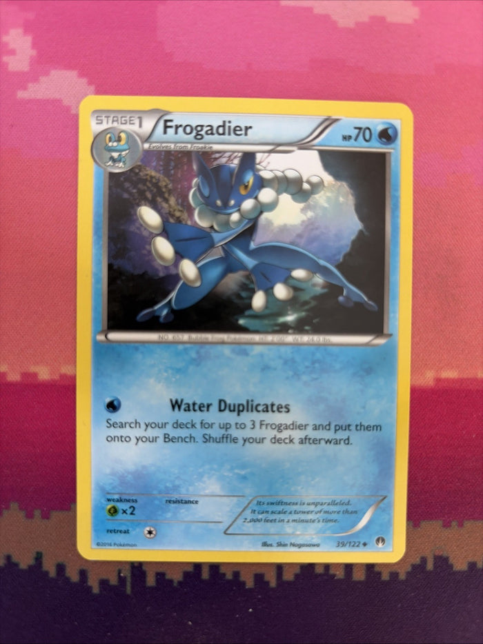 Pokemon Card Frogadier Breakpoint Uncommon 39/122 Near Mint