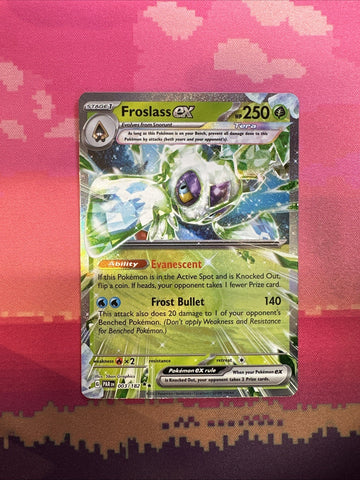 Pokemon Card Froslass ex 003/182 Double Rare Paradox Rift Near Mint