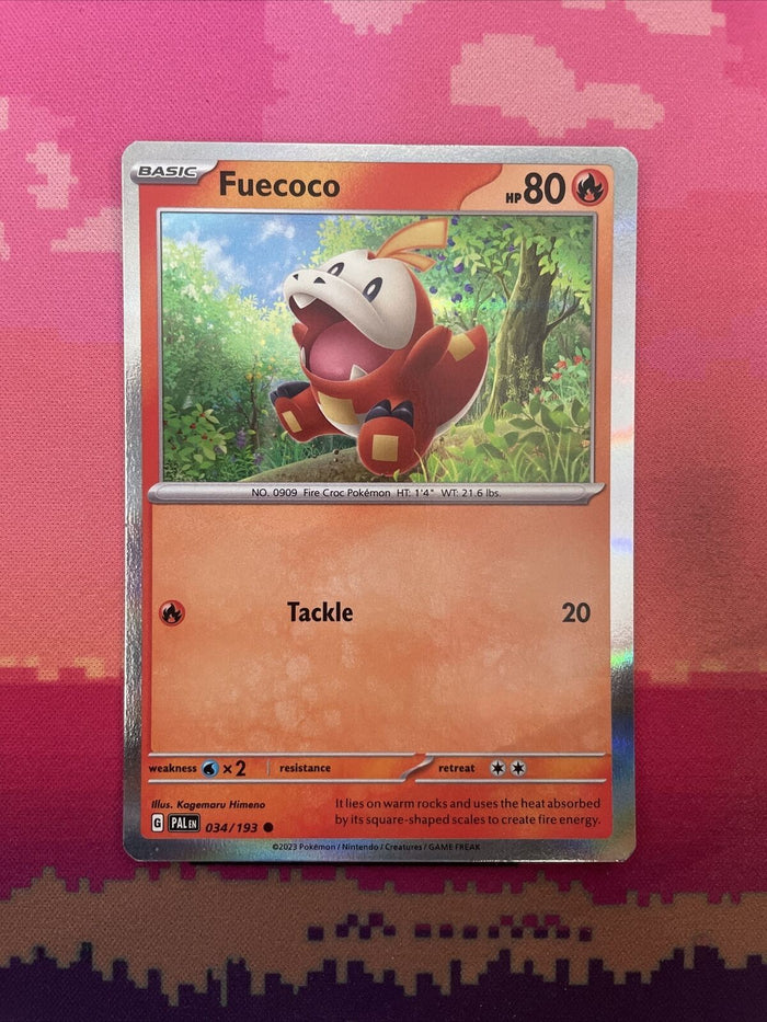 Pokemon Card Fuecoco Paldea Evolved 034/193 Holo Near Mint