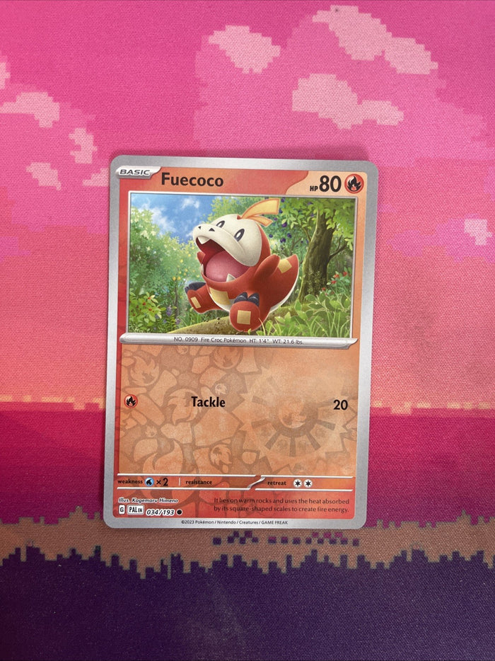 Pokemon Card Fuecoco Paldea Evolved Reverse Holo Common 034/193 Near Mint