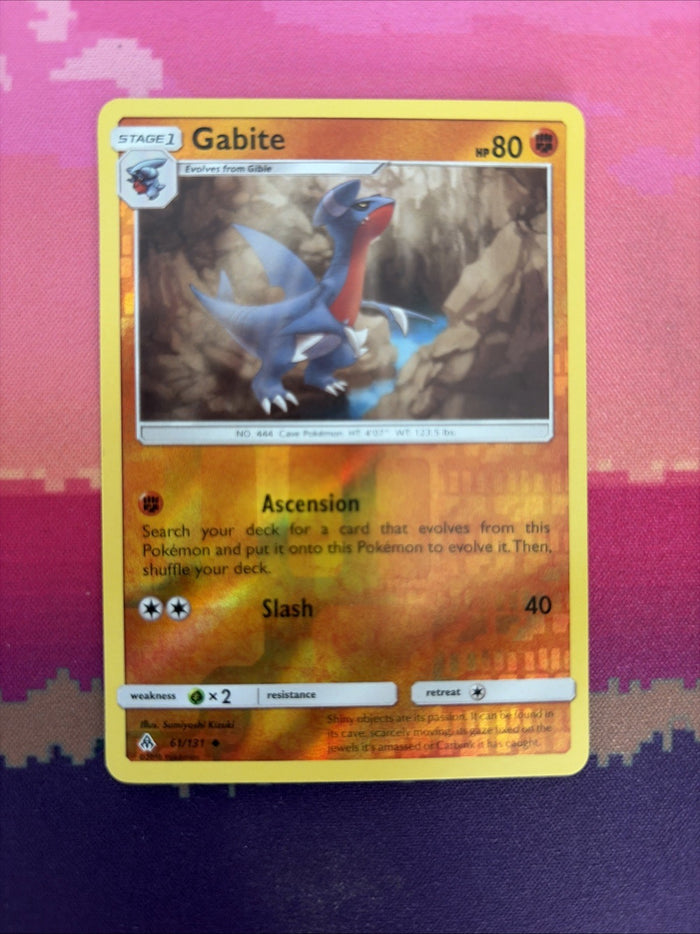 Pokemon Card Gabite Forbidden Light Reverse Holo Uncommon 61/131 Near Mint