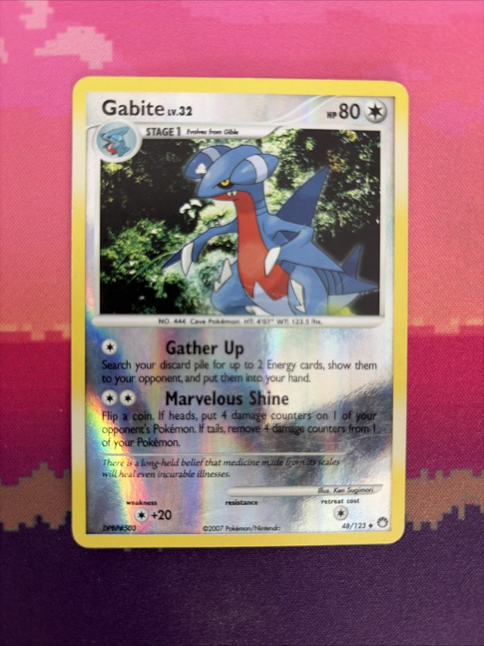 Pokemon Card Gabite Mysterious Treasures Reverse Holo Uncommon 48/123 Near Mint