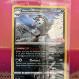 Pokemon Card Galarian Obstagoon Sword&Shield Pre-Release Stamp 119/202 SEALED NM