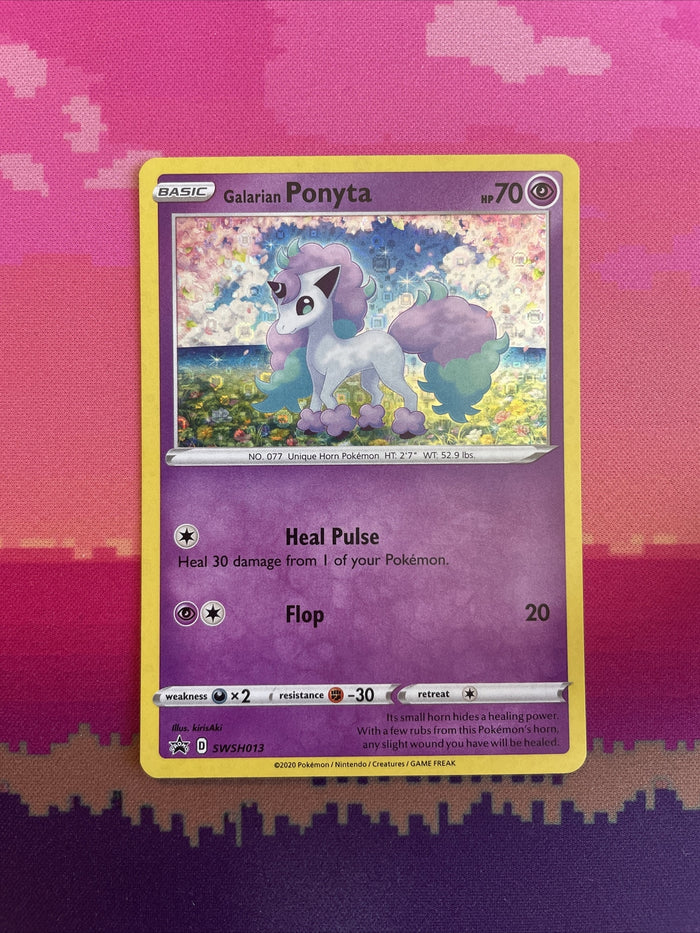 Pokemon Card Galarian Ponyta SWSH013 General Mills Holo Near Mint