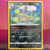 Pokemon Card Galarian Weezing Chilling Reign Reverse Holo Rare 096/198 NM