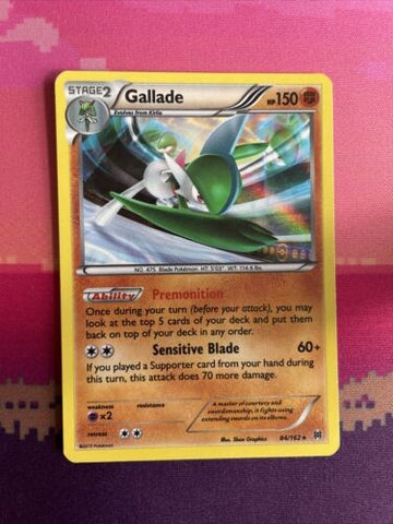 Pokemon Card Gallade Breakthrough Holo Rare 84/162 Near Mint