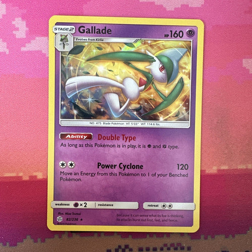 Pokemon Card Gallade Cosmic Eclipse Holo Rare 82/236 Near Mint