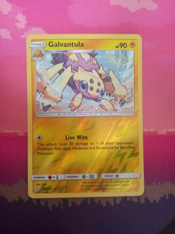 Pokemon card Galvantula 62/236 Reverse Holo Unified Minds Near Mint