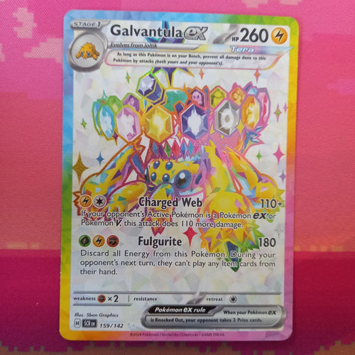 Pokemon Card Galvantula ex 159/142 Ultra Rare Stellar Crown Near Mint