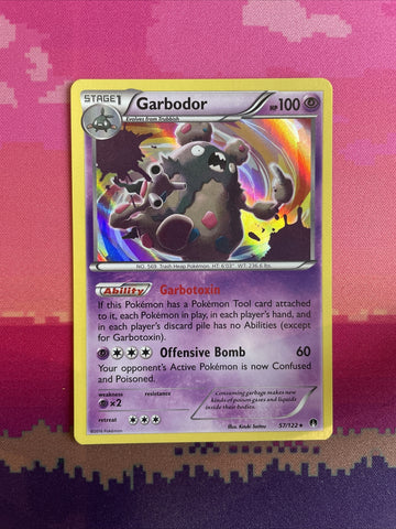 Pokemon Card Garbodor Breakpoint Holo Rare 57/122 Near Mint