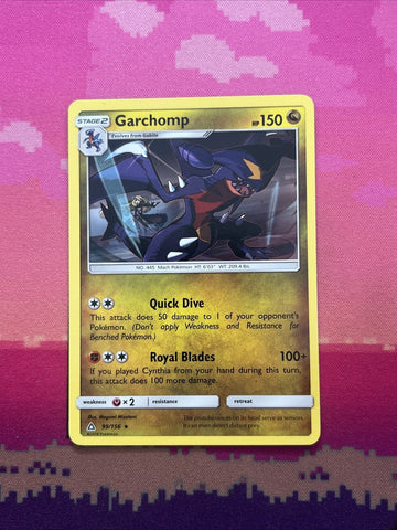 Pokemon Card Garchomp Ultra Prism Rare 99/156 Near Mint